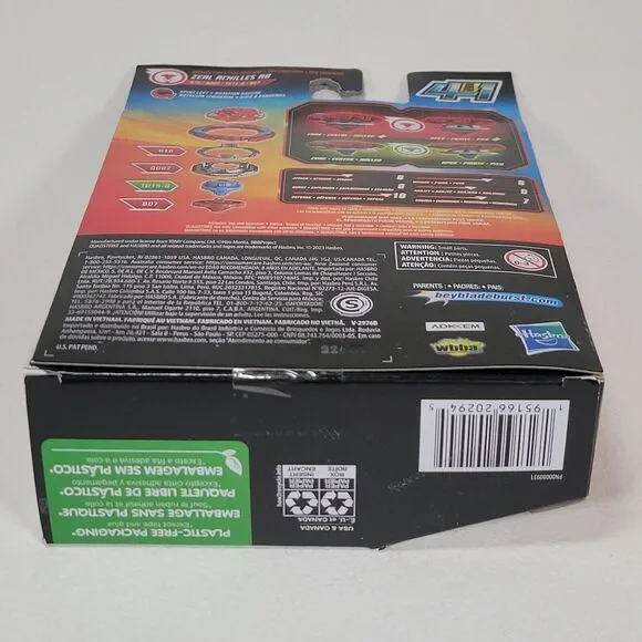 2023 BEYBLADE BURST QUAD STRIKE TOP 4 In 1 PACK *Zeal Achilles A8* New - Picture 2 of 8